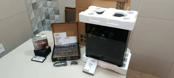 Kit Upgrade Ryzen 5 4600g + B450M K + Gabinete