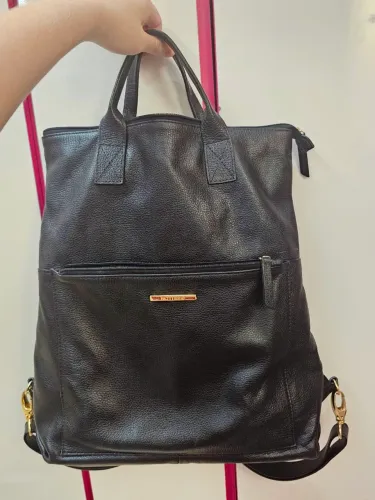 Bolsa de Couro Preta Bottero Original