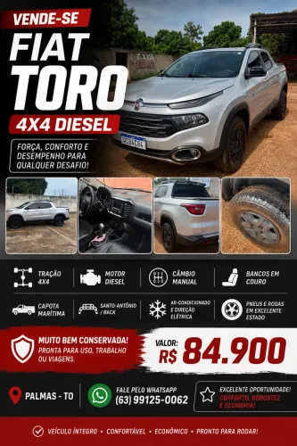 Fiat Toro Freedom 2.0 16V 4X4 TB Diesel Mec. 2017