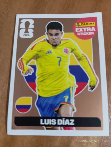 Figurinha Extra Luiz Díaz Bronze