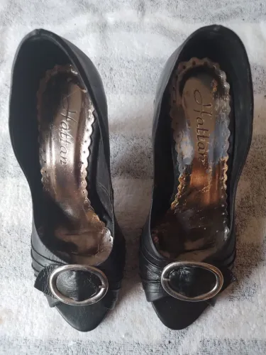 Sapato scarpin Hattan tamanho 35 preto usado em boas condições