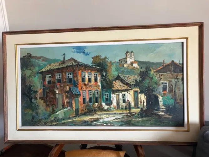 6.500,00 Óleo sobre tela original do artista Durval Pereira