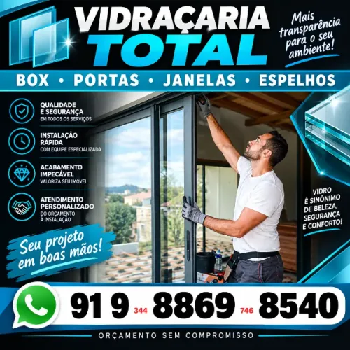 VIDRACARIA TOTAL VIDRACARIA E SERRALHERIA