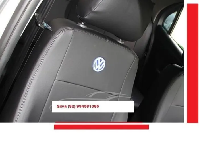 Capa banco Couro Corvin específico sob medida gol g5 Preto aqkkm szokw