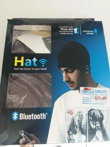 Touca com bluetooth nova