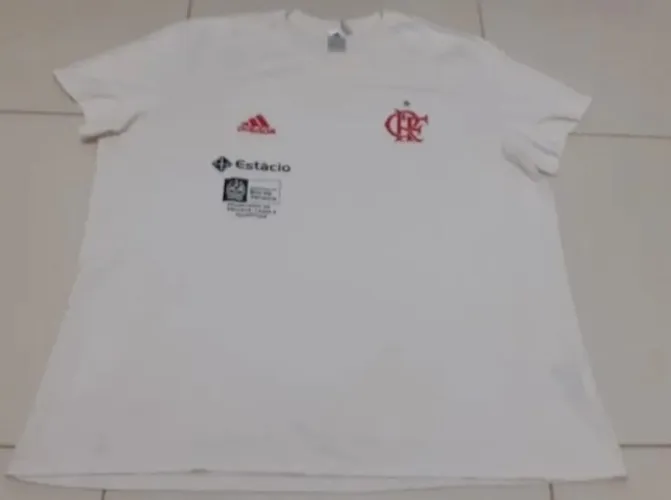 Camisa Oficial Flamengo adidas Basquete Branca Climalite 3xl