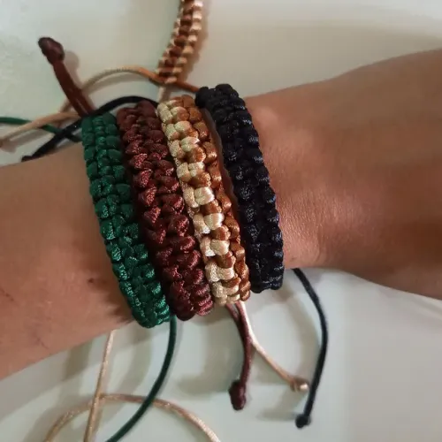 Pulseira macrame fio 2mm diversos modelos