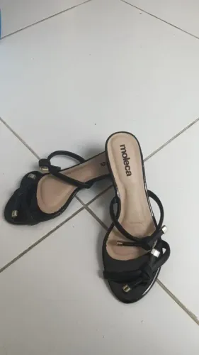 Sandália Moleca Preta n° 37