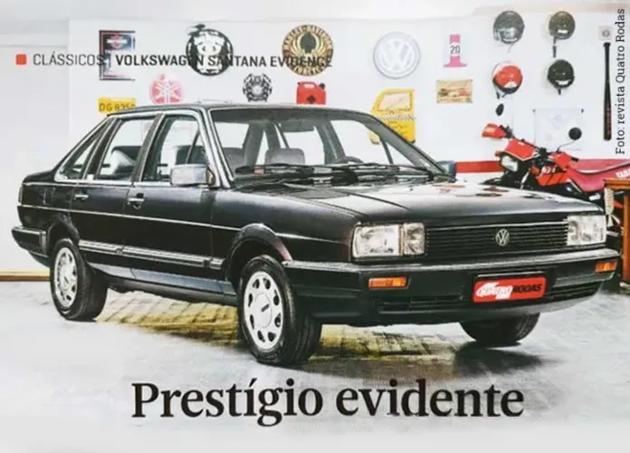 Santana Evidence 1990 - Revista Quatro Rodas