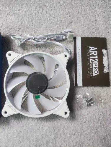 fan cooler aigo AR12 Pro Branco ARGB 1600rpm