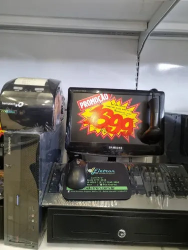 Kit Computador Completo PDV para Comércio Diversos Modelos Loja Física Eco Eletron