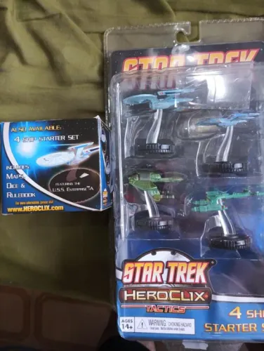 Star Trek Jornada nas Estrelas Heroclix 5 miniaturas