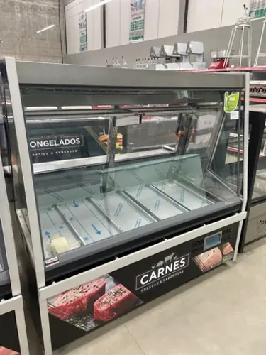EXPOSITOR BALCÃO PARA AÇOUGUE TURINO 1,50M PREMIUM SEM DEPÓSITO - GATP-150PR - GELOPAR 
