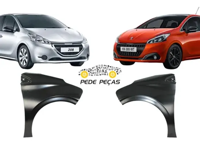 Paralama Peugeot 208 2013 2014 2015 2016 2017 2018 2019 2020