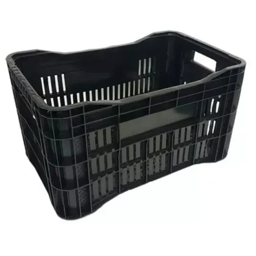 Caixa Plástica Organizadora Hortifrúti Agrícola 31x36x56cm Preta