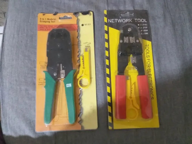 Vendo 2 Alicate de Crimpar RJ11/RJ45/RJ12 LE-1940 com Decapador cabo.