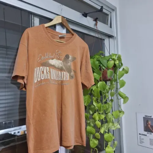 camiseta vintage marathon apparel ducks unlimited