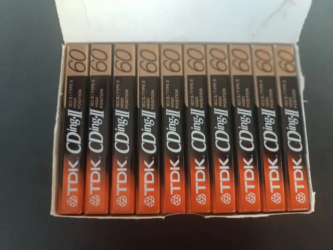 fita k7 tdk CDing -II 10 pcs virgens e lacradas japan 