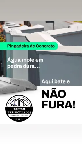 PINGADEIRA E RUFOS DE CONCRETO VIBRADO ALTA QUALIDADE