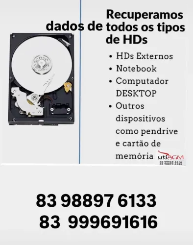 Recuperação de dados para qualquer tipo de HD ou SSD 