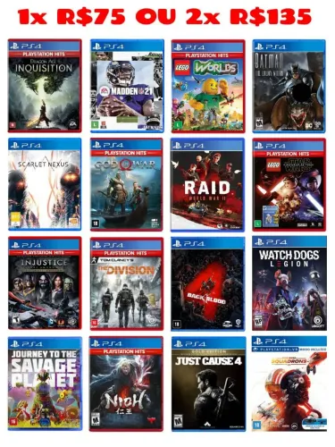 Jogos lacrados PlayStation games para PS4 e PS5
