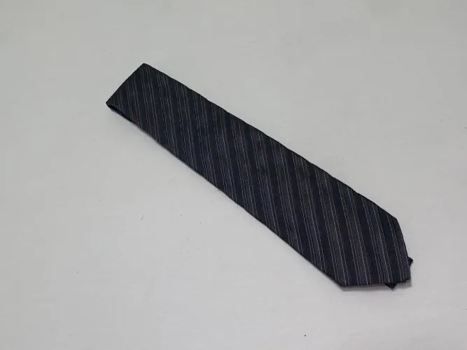 Gravata Zara Man Marrom Listrada Ótimo Estado Impecável