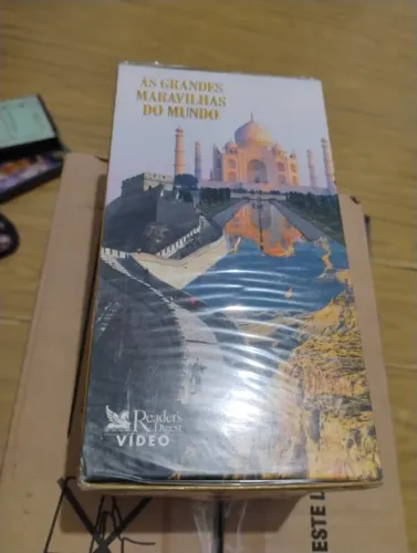 3 fitas de VHS lacradas as grandes maravilhas do mundo