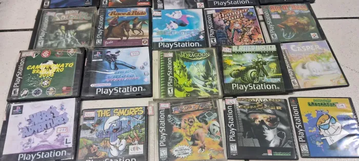 30 jogos de play 1gravados