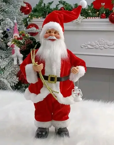 Papai Noel vermelho Decoração Natalina 30 cm