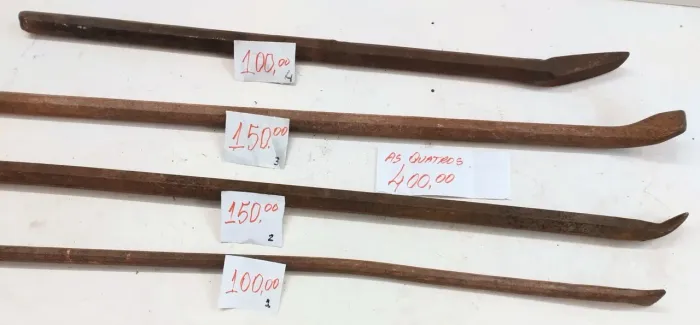 Alavancas Ferro Maciço Tamanhos e Modelos Lote ou Unidade 