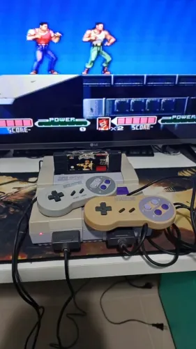 Console Super Nintendo + 2 Controles Originais + Fonte Original + Cabo RF Original