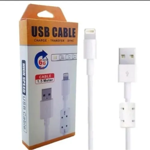 Kit 3 Cabos USB para iOs Reforçado com Filtro 1,5 metros