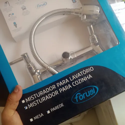 Torneiras misturador parede Forusi gourmet nova