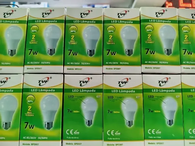lâmpada 7W Branco Frio 6000k ( Vendemos em Atacado ou Varejo)