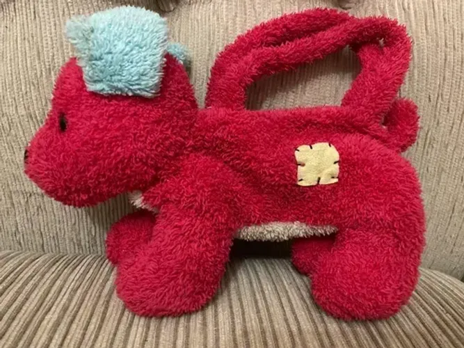 Boneco Pelúcia Cachorrinho Pink Bolsinha