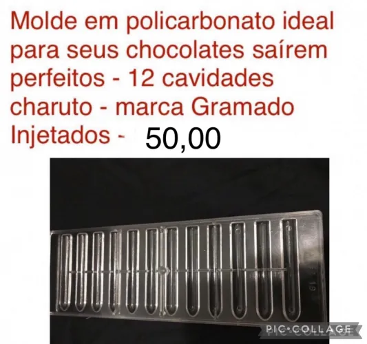  Forma para chocolate NOVA em policarbonato