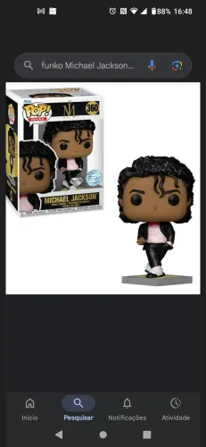 Funko pop Michael Jackson - Billie Jean - Glitter- amazom