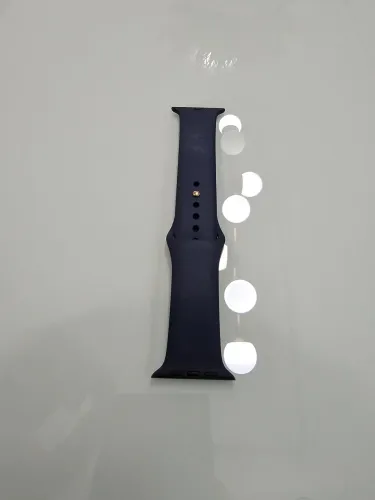 Raríssima! Pulseira Sport Original Apple Watch 42/44/45mm - Azul Marinho com Pino Dourado 