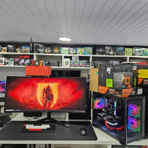 PC Gamer Novo pra rodar tudo  Ryzen 7 7800X3D + RTX 5070 + Monitor 34? 180Hz!