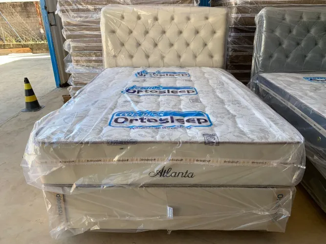 Conjunto Cama Casal Ortopédica + Cabeceira 