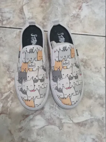 Tênis Mule Branco Gatinhos