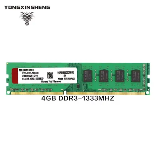 memoria Yongxinsheng  4 gb ddr3  p/ desktop 1333 mhz