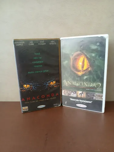 VHS Anaconda (Legendado) e Anaconda 2 (Dublado)