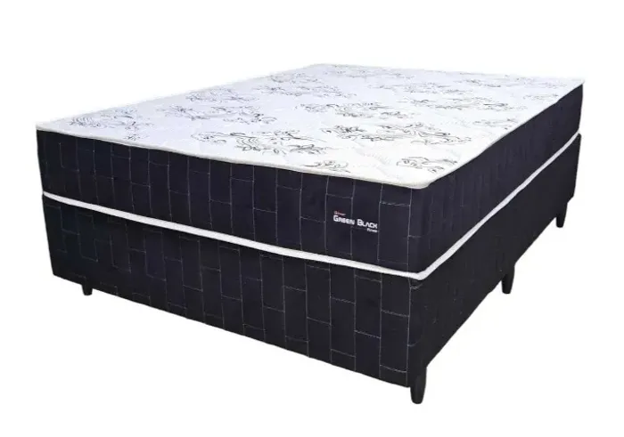 Cama Box Green D33 Espuma 1,38x1,88x,0,26cm (FAZEMOS ENTREGAS DF E ENTORNO )