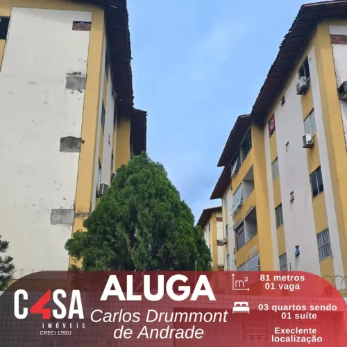 Ed. Carlos Drummond de Andrade - 81m² - 03 quartos - Vila União