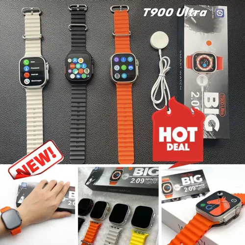 Relogio Smartwatch T900 Ultra 2.09'' inteligente digital smart  - Tela Infinita - Novo