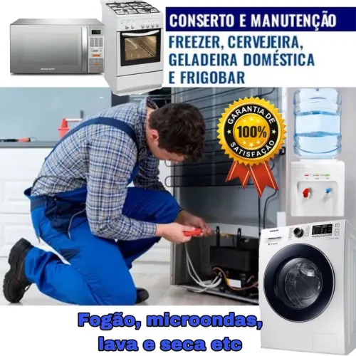 Conserto de geladeira, freezer, lava e seca etc