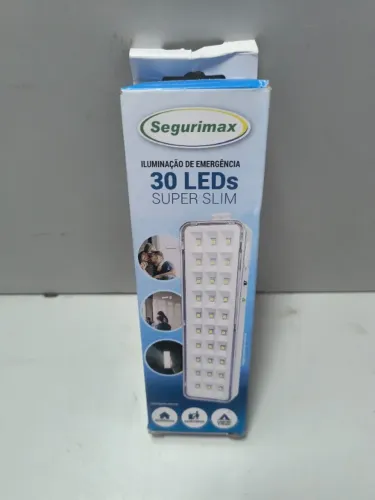Iluminacao de Emergencia 30 Leds Super Slim Segurimax