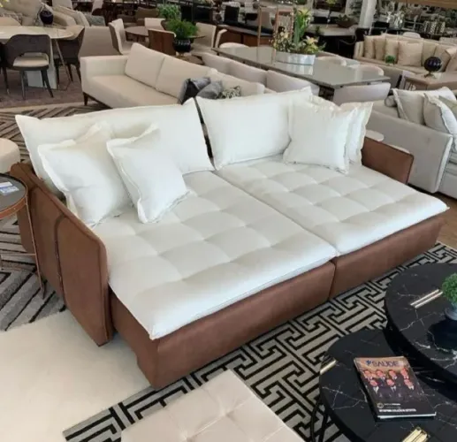 sofa living sem caixa vira cama 2.00m