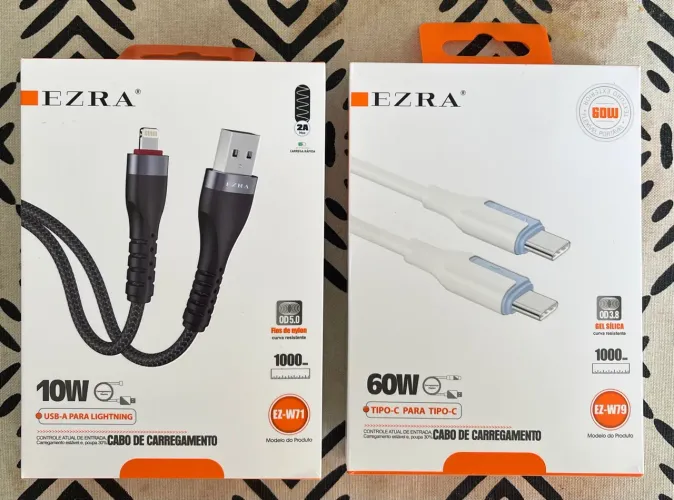 Cabos de Carregamento para Celular - 10W e 60W